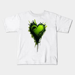 "Heartbeat of the Earth" Organic Graffiti Print Kids T-Shirt